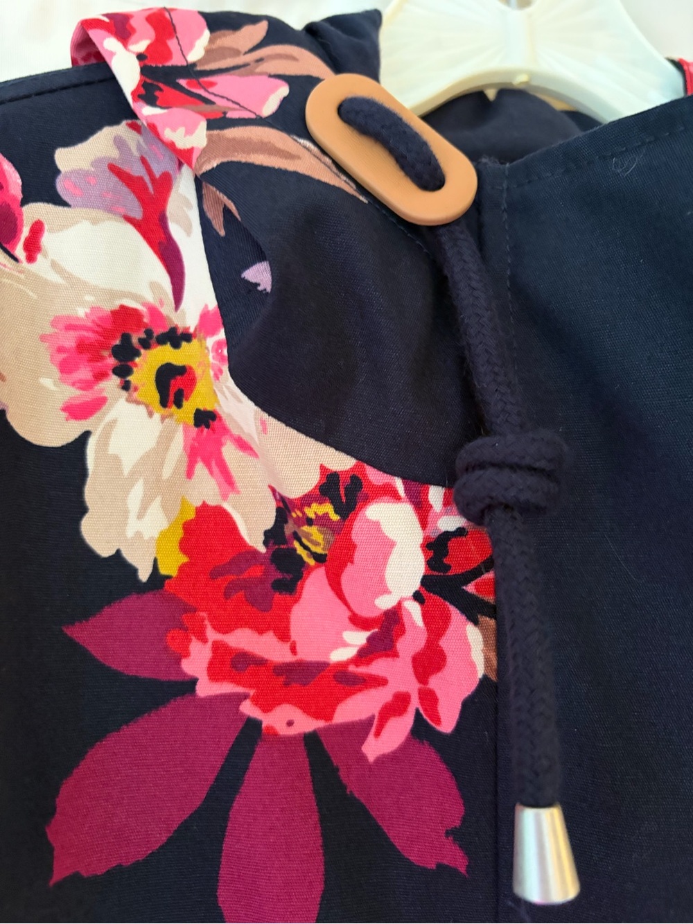 Joules | Floral Hooded Waterproof Rain Jacket - Picture 4 of 11